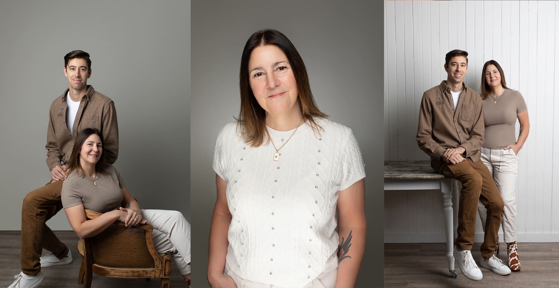 Consistent professional portraits showing individual personality within a cohesive team identity.