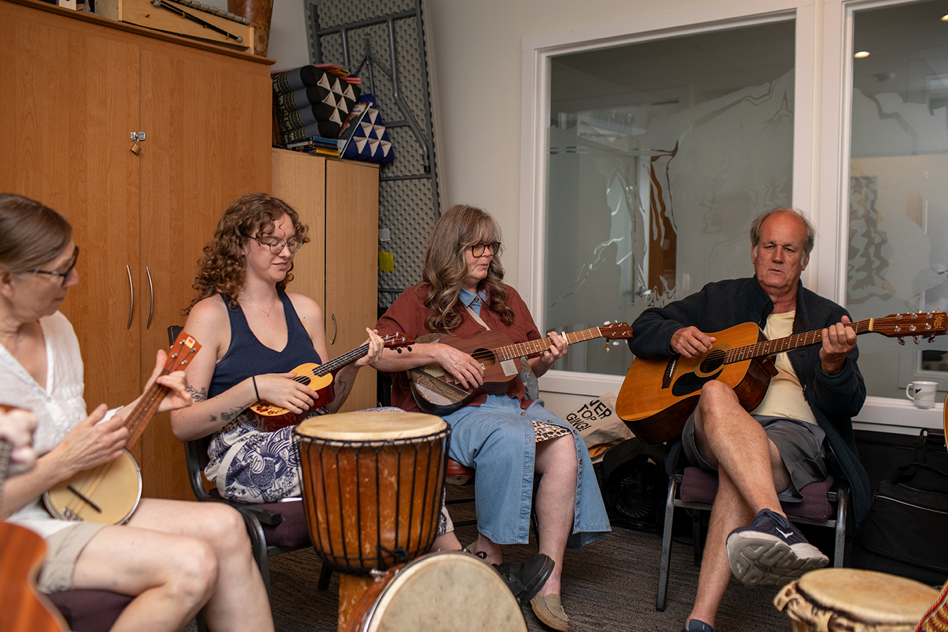 Community photography showing people participating naturally in a shared program.